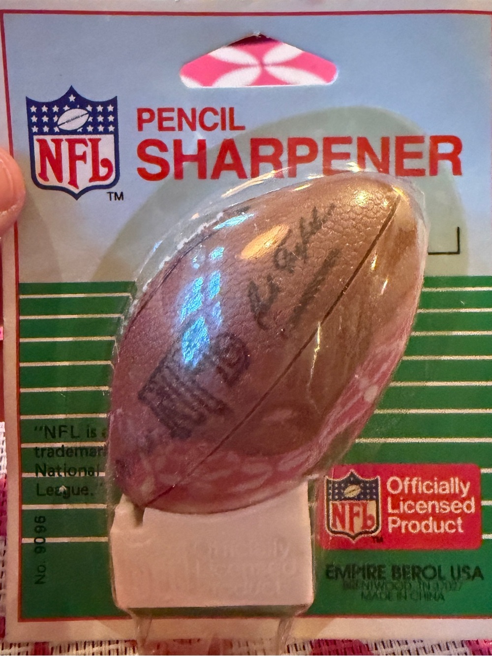Vintage NFL Pencil Sharpener football. Collectible